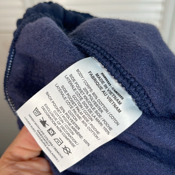 New. Nike Sportswear Fleece Joggers Sweatpants Navy Tapered Leg Mens M. - Picture 12 of 13